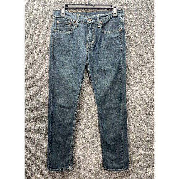Levis 511 Slim Straight Leg Jeans Men’s 29x32 Blue Denim Stretch Cotton Blend - Picture 1 of 11